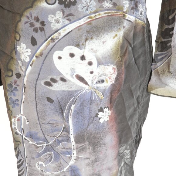 Citron Santa Monica Silk Draped Duster Sz XS - Picture 9 of 9